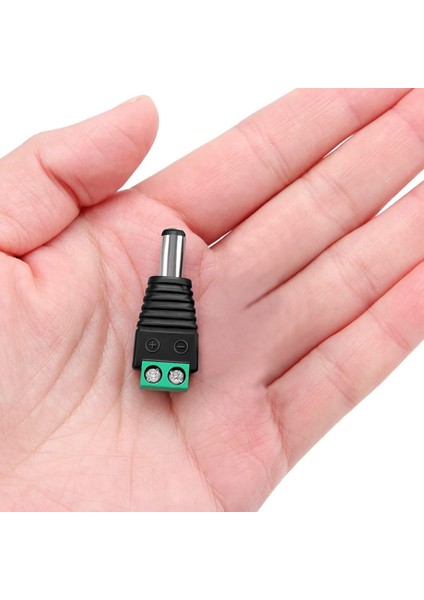 5.5mm x 2.1mm Dc Adaptör Klemens Dönüştürücü Erkek 24V 5A 2 Pin Terminal Kolay Lehimsiz Hızlı Bağlan fırsatları