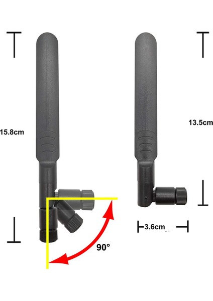 8dbi Rp-Sma Erkek (Dişi) Anten 2.4ghz 5.8ghz Rf Gsm Wifi Sinyal Kuvvetlendirici Anten Modem Telsiz