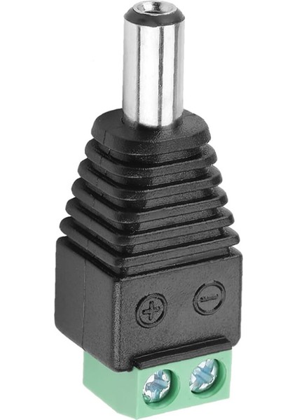 5.5mm x 2.1mm Dc Adaptör Klemens Dönüştürücü Erkek 24V 5A 2 Pin Terminal Kolay Lehimsiz Hızlı Bağlan