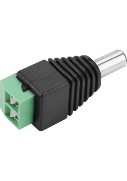 5.5mm x 2.1mm Dc Adaptör Klemens Dönüştürücü Erkek 24V 5A 2 Pin Terminal Kolay Lehimsiz Hızlı Bağlan