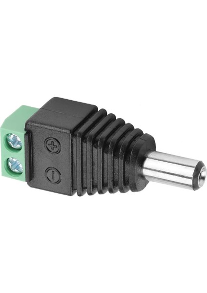 5.5mm x 2.1mm Dc Adaptör Klemens Dönüştürücü Erkek 24V 5A 2 Pin Terminal Kolay Lehimsiz Hızlı Bağlan