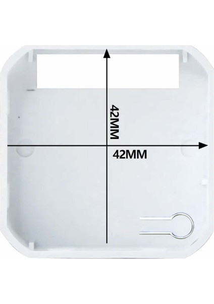 Plastik Elektronik Proje Kutusu 45X50X20MM Beyaz Elektronik Devre Prototip Wifi Iot Ble Akıllı Ev