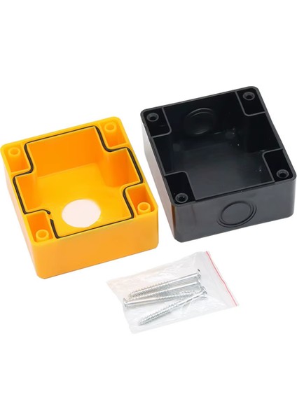 65X71.5X78MM Plastik Kutu Tek Delikli Acil Durum Durdurma Buton Asansör Elektronik Devre Cihaz Otoma modelleri