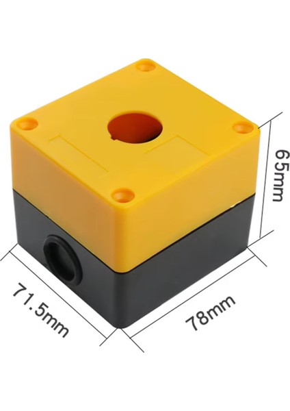 65X71.5X78MM Plastik Kutu Tek Delikli Acil Durum Durdurma Buton Asansör Elektronik Devre Cihaz Otoma indirimleri