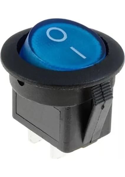 16MM Yuvarlak 2 Pin Anahtar Switch Mini Buton Mavi Plastik Açma Kapama On / Off 3A 250V 3A 250V modelleri