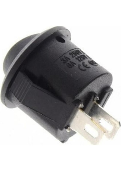 16MM Yuvarlak 2 Pin Anahtar Switch Mini Buton Mavi Plastik Açma Kapama On / Off 3A 250V 3A 250V fırsatları