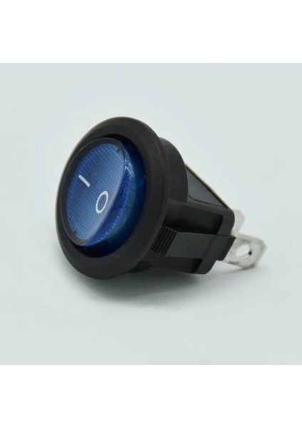 16MM Yuvarlak 2 Pin Anahtar Switch Mini Buton Mavi Plastik Açma Kapama On / Off 3A 250V 3A 250V indirimleri