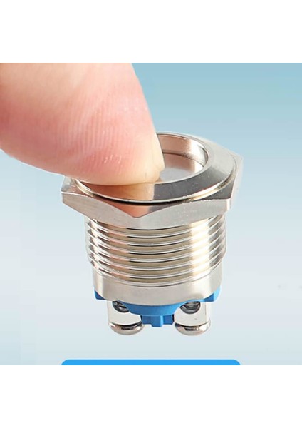 16MM Metal Panel Montaj Düz Kafa Push Buton No Dc 6A 12V Ac 3A 250V IP67 Su Geçirmez modelleri