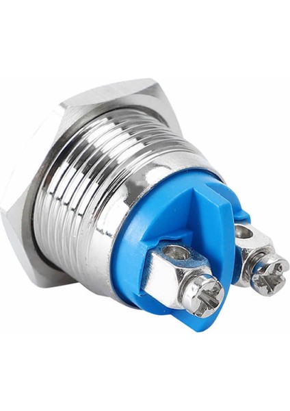 16MM Metal Panel Montaj Düz Kafa Push Buton No Dc 6A 12V Ac 3A 250V IP67 Su Geçirmez fırsatları