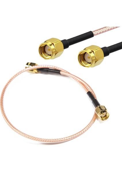 RG316 20CM Rp Sma Erkek ( Dişi / Dişi ) Kablo Rf Uzatma Kablosu Altın Kaplama Soket 0-6ghz Wi-Fi