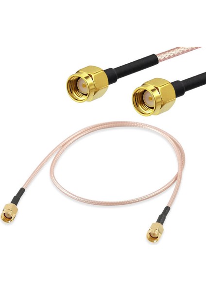 RG316 20CM Rp Sma Erkek ( Dişi / Dişi ) Kablo Rf Uzatma Kablosu Altın Kaplama Soket 0-6ghz Wi-Fi