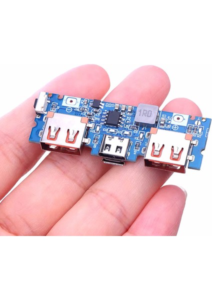 Powerbank Devresi 5V 2.4A Dual USB Çıkış Type C Micro USB Giriş Lityum Lion 3.7V 18650 Pil Şarj Mob fırsatları