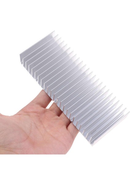 15CM x 6cm x 2.5cm Alüminyum Metal Soğutucu Blok Radyatör Amfi LED Entegre Transistor VGA Ram Memory fiyatları