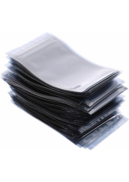 Kilitli Antistatik Poşet 8X13CM 100 Adet Şeffaf Su Toz Geçirmez Koruyucu Esd Metalize Torba Çanta