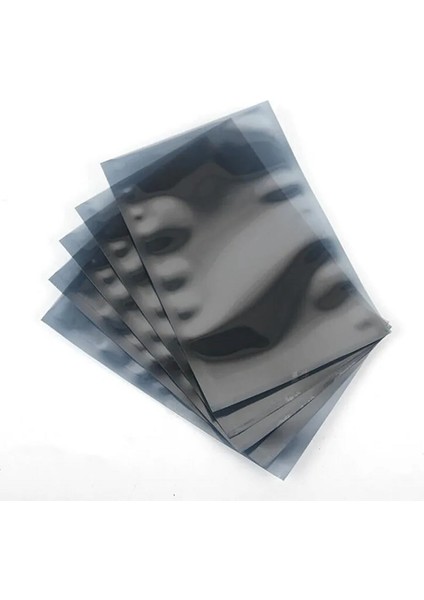 Antistatik Poşet 8X12CM 100 Adet Şeffaf Su Toz Geçirmez Koruyucu Esd Metalize Torba Çanta Elektronik