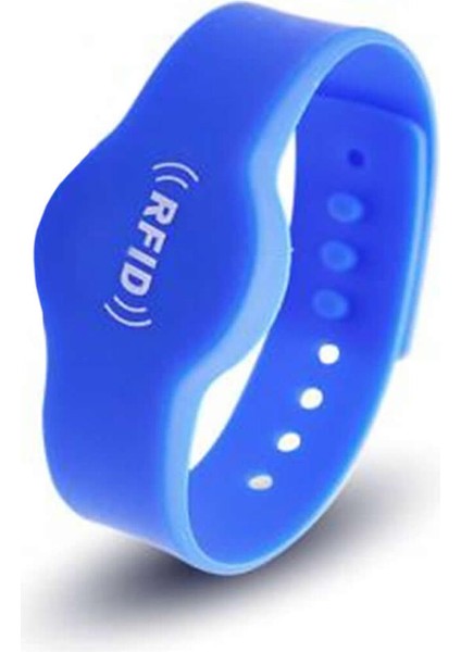 13.56MHZ Rfid Manyetik Bileklik Mavi Su Geçirmez Silikon Proximity Göstergeç 13.56 Mhz Kapı Geçiş