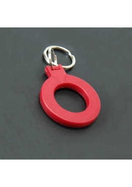 13.56MHZ Rfıd Halka Tip Tag Kırmızı Nfc Uıd Kimlik No Değiştirilebilir Etiket Anahtarlık Manyetik Ka