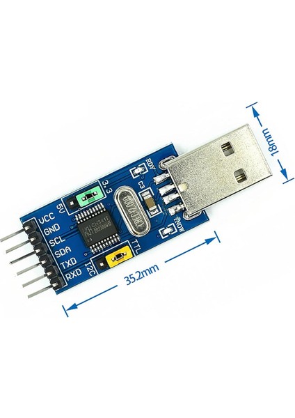 CH341T USB To Ttl Iıc Uart Çevirici Modül I2C Seri Port Haberleşme Adaptör Isp Arduino indirimleri