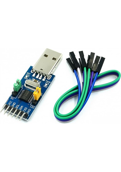 CH341T USB To Ttl Iıc Uart Çevirici Modül I2C Seri Port Haberleşme Adaptör Isp Arduino