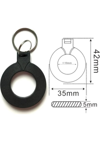 13.56MHZ Rfıd Halka Tip Tag Siyah Nfc Uıd Kimlik No Değiştirilebilir Etiket Anahtarlık Manyetik Kart fiyatları