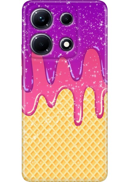 Infinix Note 30 Pro Kılıf 6.67" Desenli Baskılı Esnek Silikon Kapak Krema