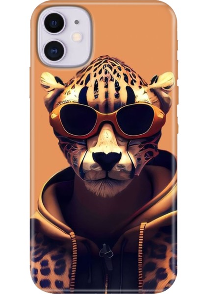 Apple iPhone 11 Kılıf Renkli Temalı iPhone 11 Silikon Tiger