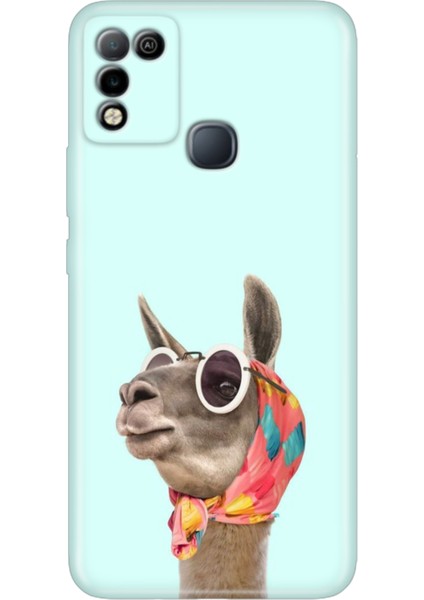 Infinix Hot 10 Play Kılıf Desenli Baskılı Esnek Silikon Kapak Deve