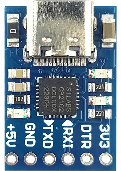 CP2102 USB To RS232 Ttl Uart Çevirici Modül Type C USB Seri Port Haberleşme Mcu Uydu Alıcı DVD Gsm