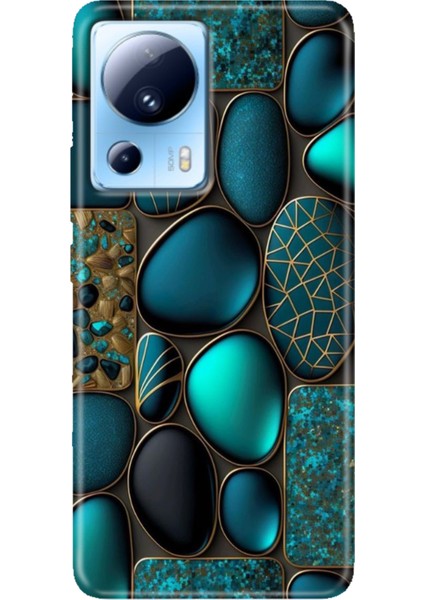 Xiaomi Mi 13 Lite Kılıf Desenli Mi 13 Lite Design Silikon Marble