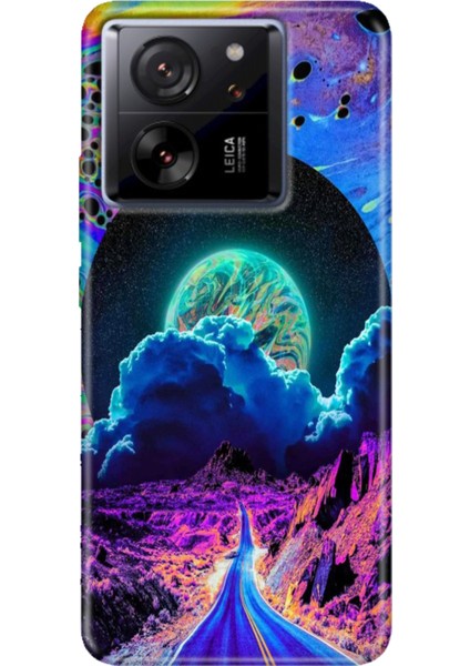 Xiaomi Mi 13T - 13T Pro Kılıf Desenli Ermer Silikon Dream Road