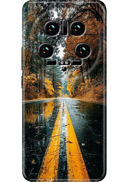 Xiaomi Mi 14 Ultra Kılıf Renkli Rubber Desen Silikon Korku Yolu