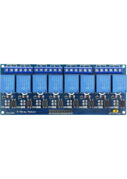 8 Kanal Dc 12V Röle Modül Ac 250V Dc 30V 10A Optokuplör Izolasyonlu Girişler Elektronik Anahtar