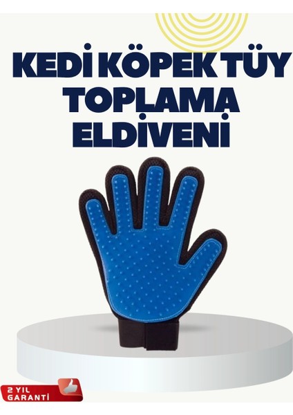 Yumuşak Silikonlu Kedi ve Köpek Tüy Toplama Eldiveni – Masaj Etkili Tüy Dökülme Önleyici