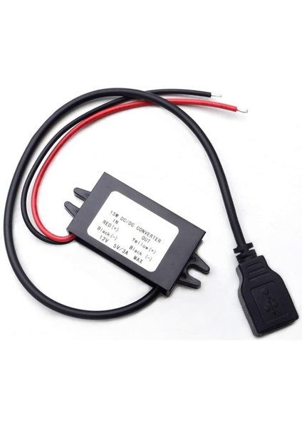 12V / 24V To Usb-A 5V 3A Modül F35J5V3A 30CM Type A USB Kablolu Su Geçirmez Şarj Telefon fırsatları