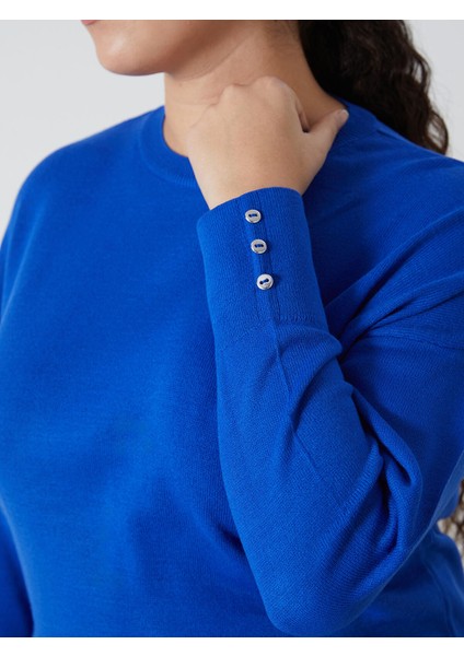 Yeni Sezon Bisiklet Yaka Düz Uzun Kollu Kadın Triko Tunik indirimleri