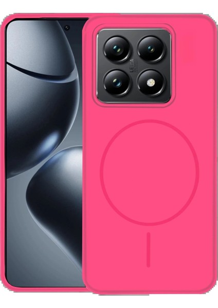 Xiaomi Mi 14T Pro Kılıf Jully Magsafe Kapak - Fuşya