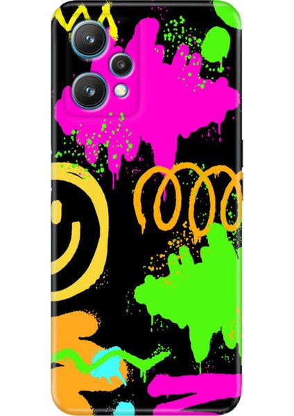 Realme 9 Pro Kılıf (RMX3472) Uyumlu Renkli Baskılı Desenli Smile