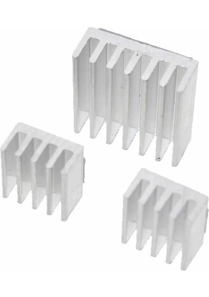 3 Adet Aluminyum Metal Soğutucu Blok Raspberry Pi Termal Etiket Gümüş Renk Radyatör Amfi LED fırsatları