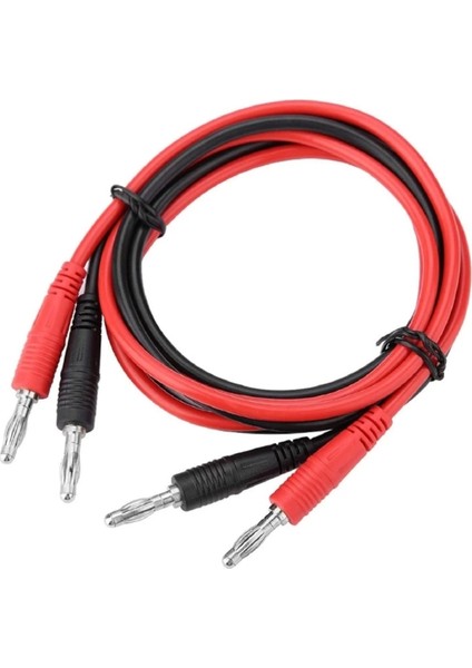 8A Banana Banana Kablo Çifti 1 Metre Yüksek Akım Probu Multimetre Güç Kaynağı Test Ölçme Kablosu