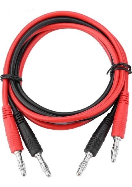 8A Banana Banana Kablo Çifti 1 Metre Yüksek Akım Probu Multimetre Güç Kaynağı Test Ölçme Kablosu fiyatları