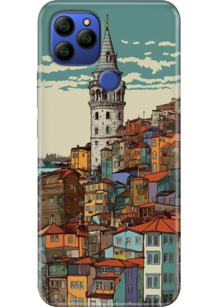 General Mobile Gm 21 Kılıf Baskılı Silikon Case Uv Galata
