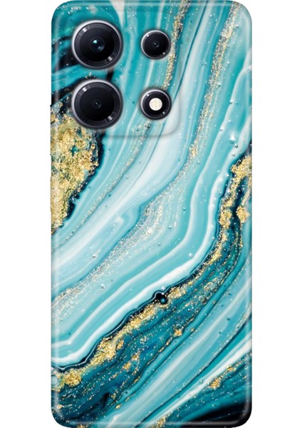 Infinix Note 30 Pro Kılıf 6.67" Desenli Baskılı Esnek Silikon Kapak Simli Taş