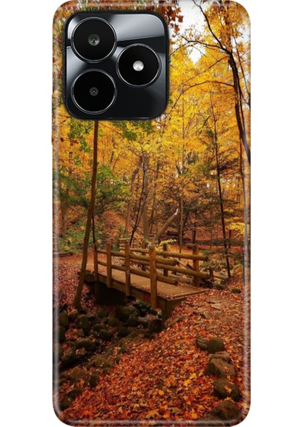 Realme C53 Kılıf (RMX3760) Uyumlu Desenli Silikon Renkli Tpu Uv Kasımda Aşk