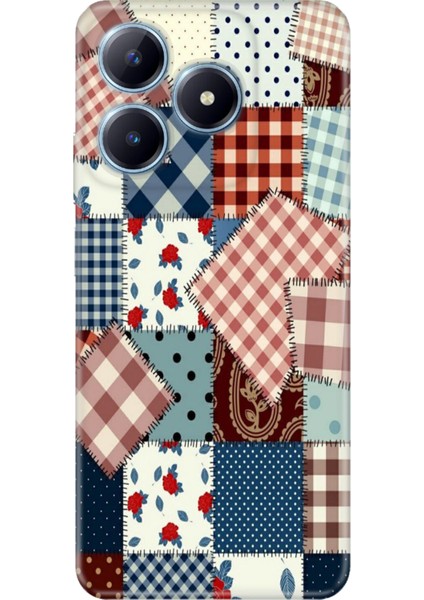 Realme C63 Kılıf Renkli Baskılı Silikon Yama