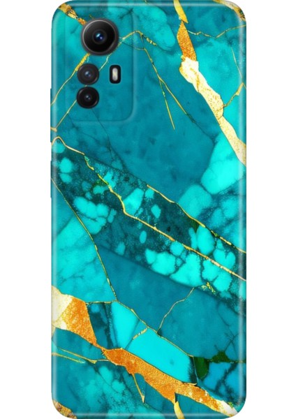 Xiaomi Redmi Note 12S Kılıf Desenli Ermer Silikon Prag Mermer