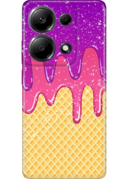 Xiaomi Redmi Note 13 Pro 4g Kılıf Renkli Tasarım Esnek Silikon Krema