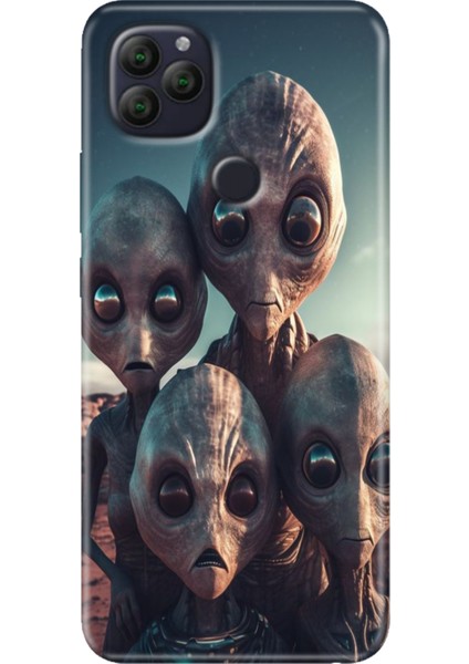 General Mobile Gm 22 - 22S Kılıf Desenli Rubber Silikon Ufo