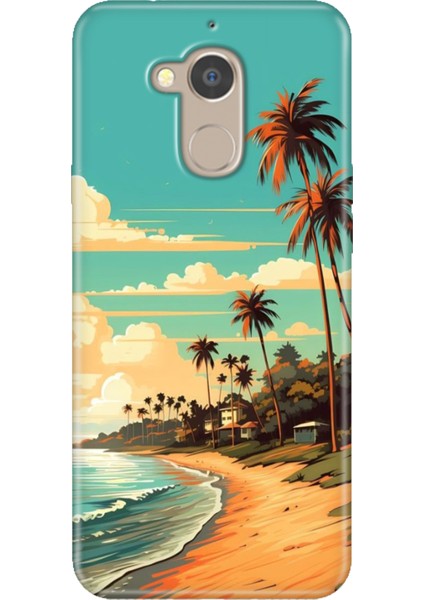 General Mobile Gm 8 Uyumlu Kılıf Desenli Silikon Renkli Tpu Uv Malibu