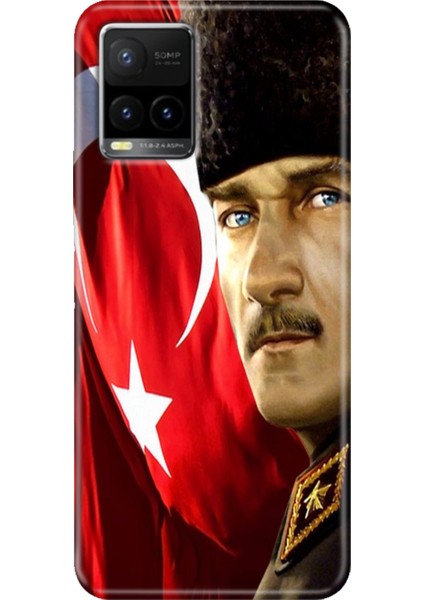 Vivo Y21S Y33S Y32 Kılıf Desenli Silikon Esnek Kapak Mustafa Kemal