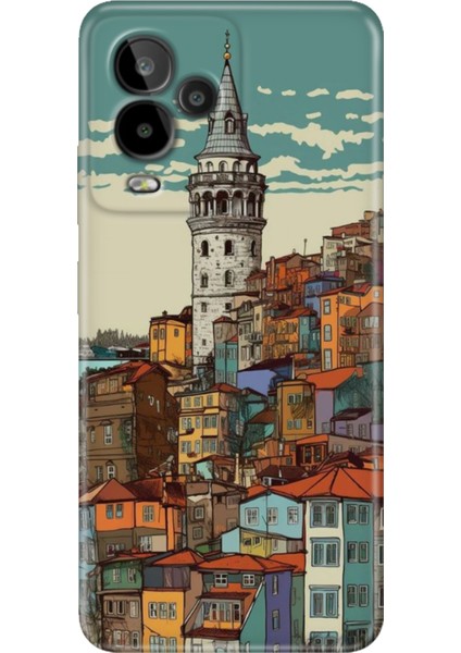 General Mobile Gm 24 Pro Kılıf Desenli Esnek Silikon Temalı Galata